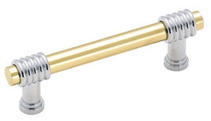 Basic Metals Solid Brass, Polished Brass/Chrome 3"