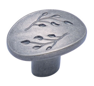 Inspirations, Wthered Nickel 1-1/16" X 1-7/16" Oval