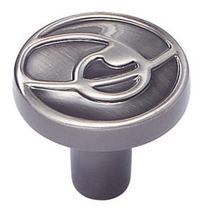 Trellis, Pewter 1-1/8"