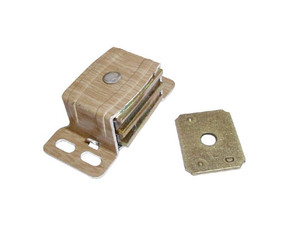 Extra Strength Magnetic Catch, Wood Grain Aluminum
