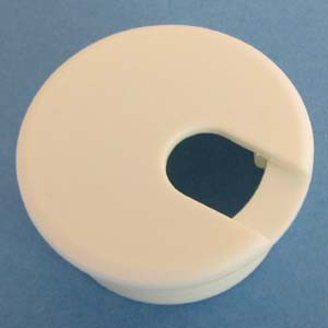 Round Wire Management Grommet White 1-1/2", Pkg of 100 Round Wire Management Grommet White 1-1/2", Pkg of 100