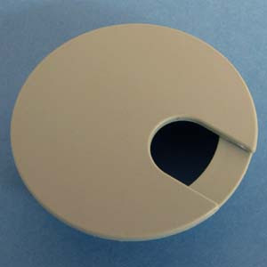 Round Wire Management Grommet Gray 2-3/8", box of 100