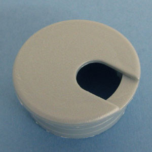 Round Wire Management Grommet Silver 1-3/4", box of 100