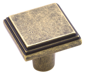 Manor Collection, Wthered Brass 1" Sq
