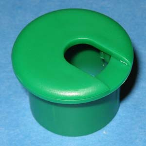 Round Wire Management Grommet Green 1", Pkg of 25 Round Wire Management Grommet Green 1", Pkg of 25