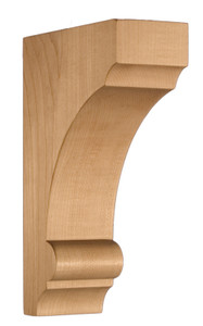 Art for Everyday Corbels, Maple 2-3/4" W X 6-1/2" D X 10" H