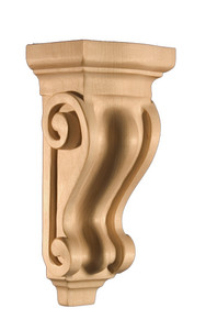 Art for Everyday Corbels, Paint Grade 4" W X 3" D X 8-1/8" H