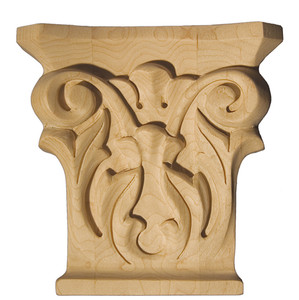 Art for Everyday Capitals, Maple 5" W X 5-1/4" H X 1-1/2" T