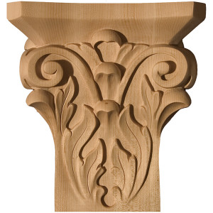 Art for Everyday Capitals, Maple 9-1/2" W X 4-7/8" H X 10" T