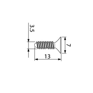 Pro-Pack 10pcs, Fine Thread Aluminum Screw,