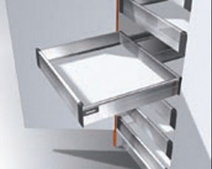 Interior Rollout, M Height. Choose from 75lb gray, 110lb gray, 75lb stainless steel and 110lb stainless steel, Stainless Steel 270Mm (10-5/8")