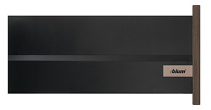 Standard Drawer D-Height with Boxcap, Terra Black 22"