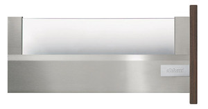 Standard Drawer D-Height with Frosted Glass, Stainless Steel 22" Standard Drawer D-Height with Frosted Glass, Stainless Steel 22"