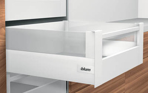 Interior Rollout D-Height with Frosted Glass, Stainless Steel 16"