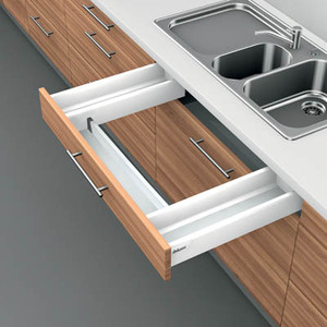 Sink Drawer Wrap Around M-Height, Stainless Steel 22"