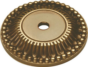 Period Brass Richelieu, Antique Brass Backplate 1-1/2"