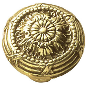 Period Brass Ribbon and Reed, Antique Brass 1-1/2"