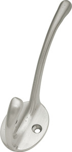 Coat And Hat Hook, Satin Nickel Coat And Hat Hook, Satin Nickel