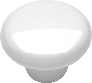 Hickory Hardware Country Bouquet, White Porcelain 1-1/4"