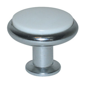 Melody, Chrome And White 1-3/8"