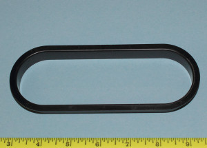 Oval Finishing Grommet 6-1/4″ X 2-3/16″ Inset in dado on counter top or in door or panel, Pkg of 25 Oval Finishing Grommet 6-1/4″ X 2-3/16″ Inset in dado on counter top or in door or panel, Pkg of 25
