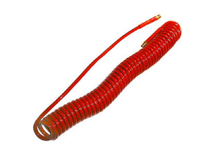 Coiled Hose, Red 15' X 1/4"