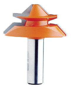 Lock Miter Bit,2" 7/8" 45G 1/2" 3/4" Max Joint
