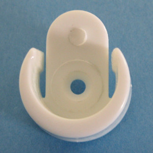 Secured Pole Socket White 17mm, Bag of 2