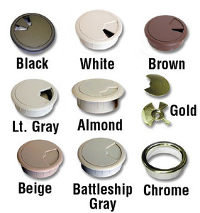 Cable Grommet, 3-1/8" (80mm), Battleship Gray 3-1/8" (80Mm)