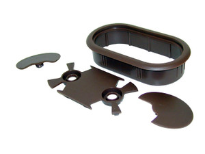 Oval Grommet, 60mm, Brown 2-3/8" X 4-5/8"