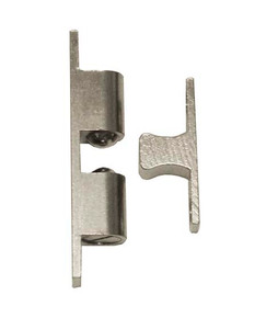 Twin Ball Adjustable Catches, Dull Chrome 2-3/8"