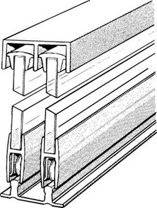 EPCO Sliding Glass Door Track System, 72" EPCO Sliding Glass Door Track System, 72"