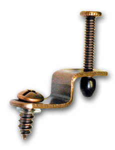 Glass Retainer Clip, Milar To # E04 ,Bronze 10Mm Width