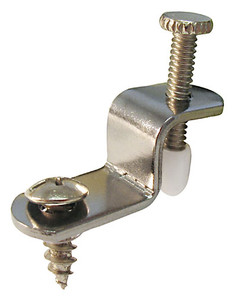 Glass Retainer Clip, Olished Chrome 10Mm Width