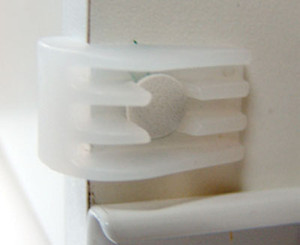 Fast Cap Drawer Bumper, White