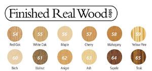 Adhesive Wood Pre-Finished Cap, White Birch 9/16" (14Mm)