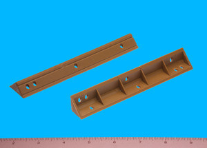 Vertical Corner Brace Tan 6" X 3/4" X 3/4", box of 500 Vertical Corner Brace Tan 6" X 3/4" X 3/4", box of 500