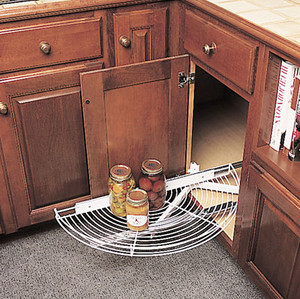 Half Moon Wire Glide Out, White Half Moon Wire Glide Out, White