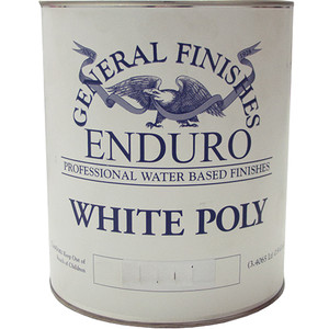 Water Based Pigmented Poly, White Poly Gloss 1 Gallon