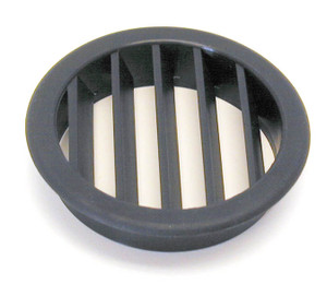 Cabinet Ventilation, Round, Black 2-1/2"
