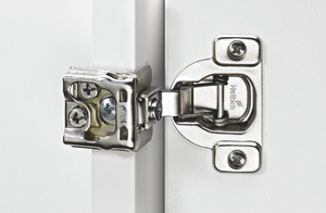 Pro-Pack 10pcs, Hettich Concealed Face Frame Hinges, Screw On,Nickel 1-1/4" Ol