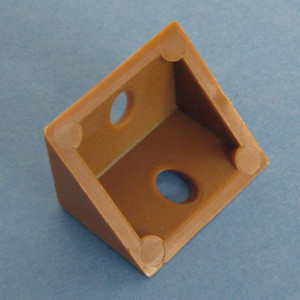 Vertical Corner Brace Tan 1" X 3/4" X 3/4", Pkg of 1000