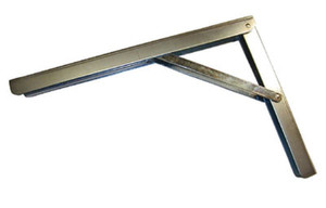Folding L-Brackets,Zinc 16"