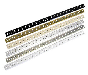 Steel Shelf Standards, Almond 12"