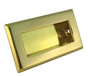 Flush Pull,Polished Brass Flush Pull,Polished Brass