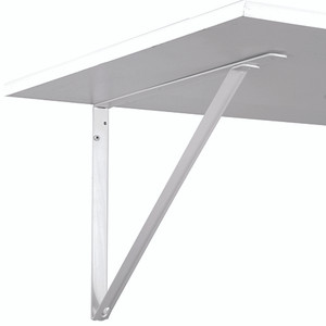 KV Non-adjustable Shelf Bracket, White 14-3/8" Deep X 12-5/8" High