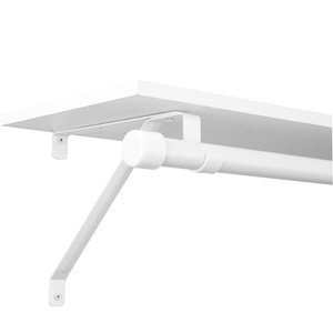 KV Adjustable Rod & Shelf Bracket, White
