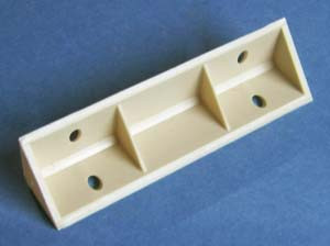 Vertical Corner Brace Almond 3-1/2" X 3/4" X 3/4", Pkg of 500