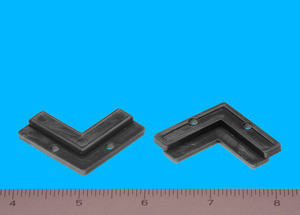 Glass Corner Clip Black 1/8", Pkg of 50 Glass Corner Clip Black 1/8", Pkg of 50