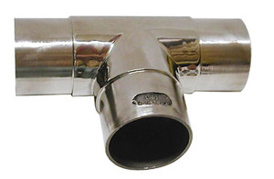 Polished Stainless Steel Fittings,2" Flush Tee 90G